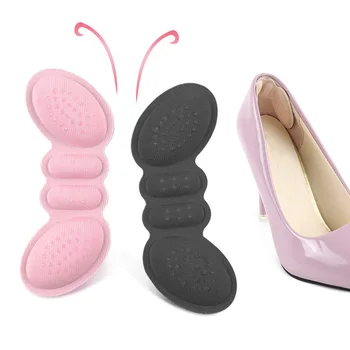1 Par De Borboleta Esponja Macia Adesivos Apertos De Salto Alto Conforto Almofadas De Cuidados Com Os Pés Acessórios Para Sapatos De Salto Alto Para Mulheres Senhora
