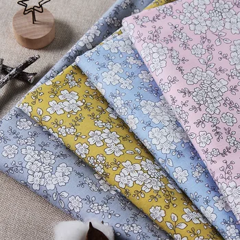 100% Algodão Pequena Tecido estampado Floral DIY artesanais de costura de patchwork quilting bebê vestido de folha de tissus tecido de decoração de casa de tilda