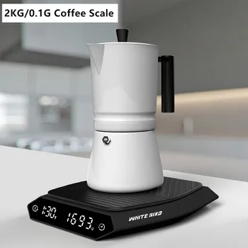2 kg de 0,1 g Digital Café do Gotejamento Escala da Cozinha Escala Com o Auto Temporizador de Equilíbrio USB-Potência Eletrônica Inteligente Café Escala