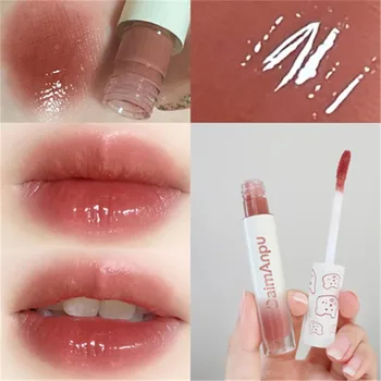 6 Cores Liquid Lip Gloss Impermeável, Não-vara de Longa Duração Espelho de Água Lip Glaze Batom Lip Gloss Beauty Cosméticos de Maquiagem