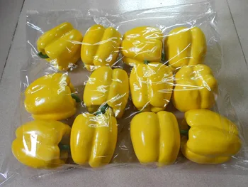 8cm amarelo mongo Simulação de frutas Mini Fruto do modelo de simulação do vegetal de fruto definir falso fruto acessórios decorativos