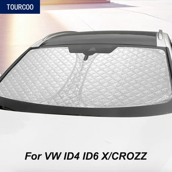 A VW ID4 ID6 X/CROZZ Interior Frente do pára-Sol do Carro Modificação Calor do Sol Isolamento Viseira