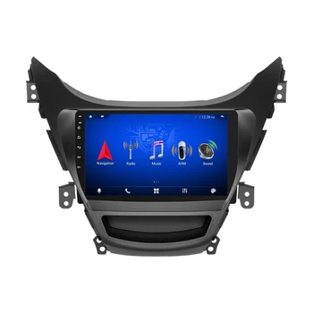 Android auto-Rádio Estéreo de 9 polegadas de Navegação GPS Para Hyundai Elantra 2011-2013 Carro Player Multimídia com Carplay