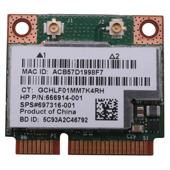 Banda dupla BCM943228HMB 802.11 A/B/G/N de 300Mbps sem Fio wi-Fi Cartão de Bluetooth 4.0 Metade MINI Pci-E Caderno de Wlan de 2.4 Ghz, 5 ghz