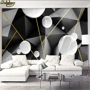 beibehang papel de parede Personalizado mural moderno, minimalista e criativo de geometria sólida bolha de espaço 3D TV sofá na parede do fundo 3d papel de parede