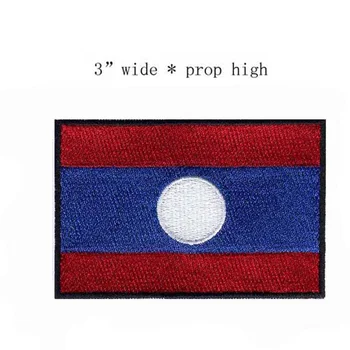 Bordado Bandeira Do Laos 3