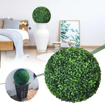 Cabeça Busto Artificial Topiary Árvores Bola Realistas Plantas De Folha De Buxo Decoração Cones Para O Casamento Frente De Casa, Bola De Natal Enfeite