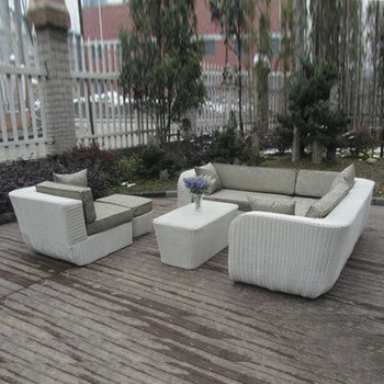 conjunto de 6-pcs jardim conjunto de sofá de alumínio, rattan do PE de vime praia do sofá do Home Indoor / ao ar livre do Rattan do Sofá Para Sala de estar