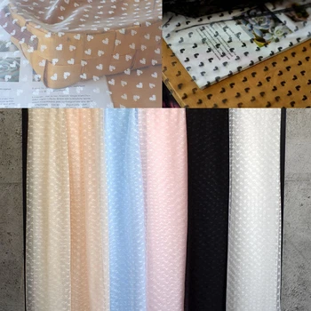 coração tecidos de malha DIY roupas de bebê pettiskirt têxteis para o lar vestuário de malha bordado tecido de renda