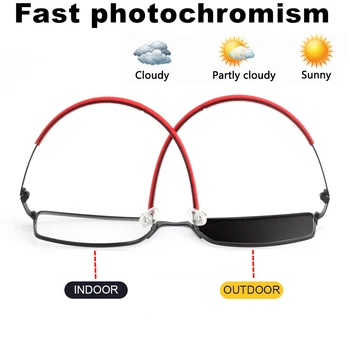 De alto Grau e de Sol Fotossensíveis Negócios Óculos de Leitura Homens Ultra-leve Resina Lente de Esportes Óculos Full frame de +0 Para +4.0