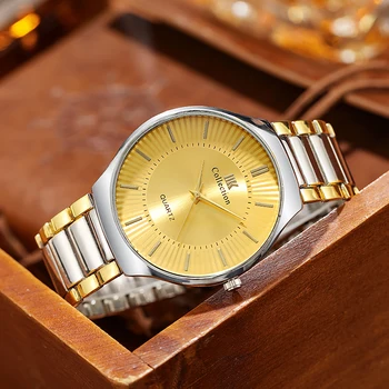 De Aço cheia de Homens Relógios de Quartzo de Alta Qualidade hommes numérique montres 2021 Nova Chegada de Luxo Golden relógio de Pulso Relógio Masculino