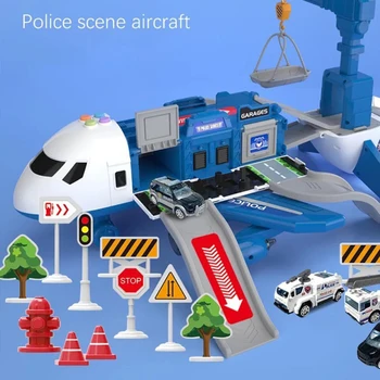 Deformação de Simulação de Ejeção Faixa de Inércia Avião de Brinquedo de Aeronaves de Passageiros de Avião Crianças Avião de Passageiros, Carro de Presente para Crianças