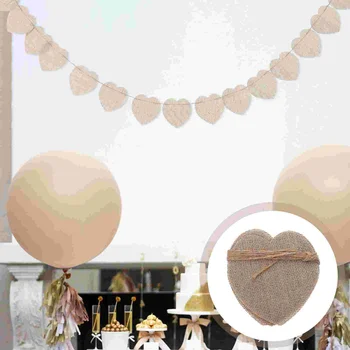 DIY Cia Faixa de Juta Faixa Decorativa de Suspensão Banner Bandeirolas Garland para a Festa de Casamento Aniversário