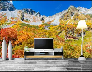 Foto 3d papel de parede para parede na rola personalizado mural HD montanhas e paisagens naturais de decoração de sala de estar papel de Parede