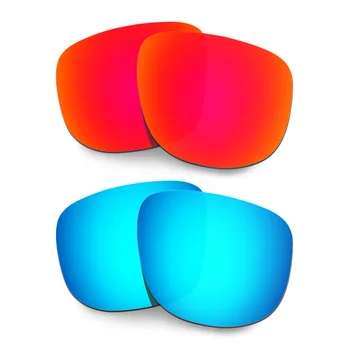 HKUCO Polarizada de Substituição de Lentes Para Holbrook R Óculos Vermelho/Azul 2 Pares