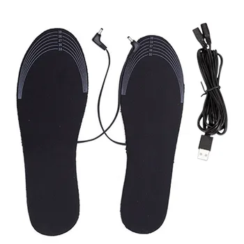 Inverno USB Aquecida Sapatos, Palmilhas Elétrica Pé Almofada de Aquecimento Aquecedor de Pés Palmilha Almofada de Esportes ao ar livre Aquecimento Palmilha Inverno Quente Almofada