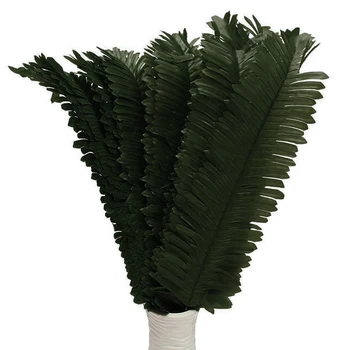 JX-LCLYL 20Pcs 40cm Verde Realistas Artificial de Folha de Palmeira Ramo de Casamento Decoração da Casa