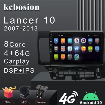 Kcbosion DSP Carplay Para Mitsubishi Lancer 10 CY 2007-2012 auto-Rádio Multimédia Player de Vídeo de Navegação estéreo GPS Android 2 Din