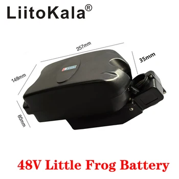 LiitoKala 48V 10Ah 12Ah 15Ah 20Ah pouco pequeno sapo em espigão do selim de bicicleta e de ebike bateria para 250w 350w 500w motor de bateria