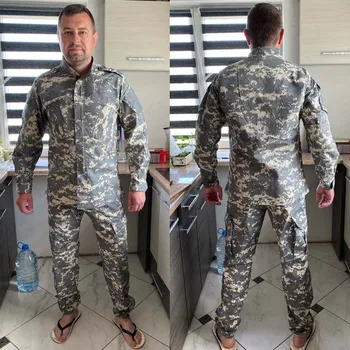 Militares De Uniforme De Camuflagem Tática Do Terno De Homens Do Exército Das Forças Especiais De Combate Camisa Casaco Calça Conjunto De Camuflagem Militar Soldado Roupas