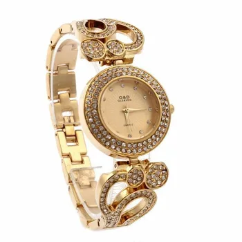 Moda Casual Senhoras Bracelete De Aço Inoxidável Do Relógio De Quartzo Do Relógio Decorativo Relógio Japonês Movimento Diamond Ladies Watch