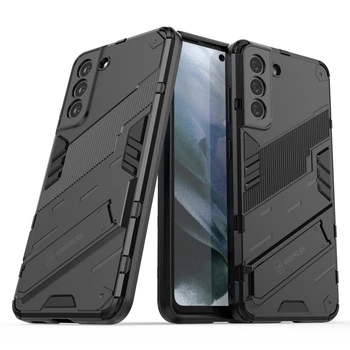 Non-Slip Kickstand Moda Case para Samsung Galaxy S21 FE 5G S22 Ultra S20 Plus Anti-Knock Tampa do Telefone Fundas Coque