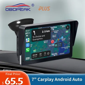 OBDPEAK K3 Carplay Universal 7inch auto-Rádio sem Fio Android Auto Bluetooth wi-FI Tela de Toque Para VW Toyota Nissan