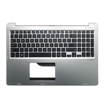 Para ASUS TP500 TP500L TP500LA TP500LB TP500LN Laptop apoio para as Mãos Upper Case Com teclado US de Prata