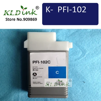 PFI-102C Ciano Cartucho de tinta compatível ( 0896B001 de Tinta) para IPF710, IPF700, IPF605 impressora
