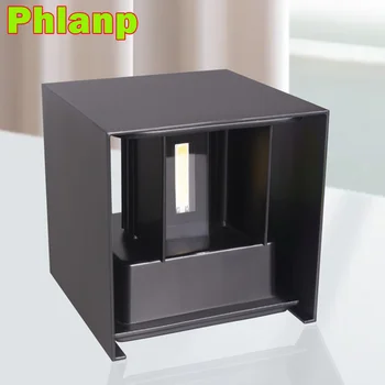 Phlanp LED, Lâmpada de Parede à prova d'água IP65 Parede 6W Luz 12W Exterior do Jardim o Candeeiro de Lâmpada de AC85-265V Interior para a Sala de Casa