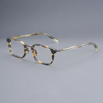 Praça Óculos de Armação de Titânio Prescrição de Óculos de Homens, Óculos de Miopia de Quadros para os homens Vintage do Japão Designer da Marca de Óculos