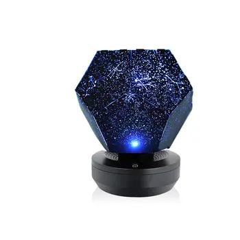 Romântico LED Noite Estrelada Lâmpada Estrela 3D Projetor de Luz Para a Decoração do Quarto USB Música Galaxy Céu Luzes do Projetor Melhor Presente