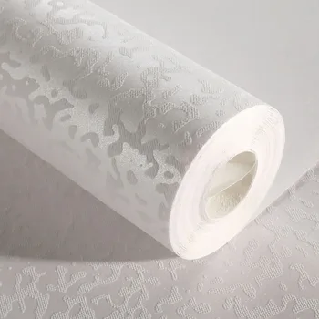 Simples Não Tecido Quarto Branco Cor Sólida papel de Parede Imitação de Diatomáceas Lama Sem Auto-Adesivo papel de Parede 3D Papéis de Parede Decoração da Casa