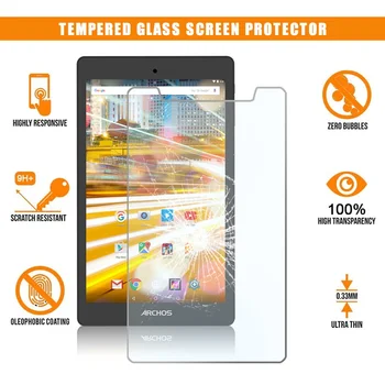 Tablet de Vidro Temperado Protetor de Tela do Filme de Cobertura para Archos 80 Oxigênio Full Screen Anti-Riscos de Explosão, à Prova de Ecrã 9H