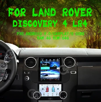 Tesla Estilo PX6 Android auto-Rádio Carplay Para Land Rover Discovery 4 LR4 2009-2016 Auto de Áudio, Navegação GPS Estéreo Leitor de DVD