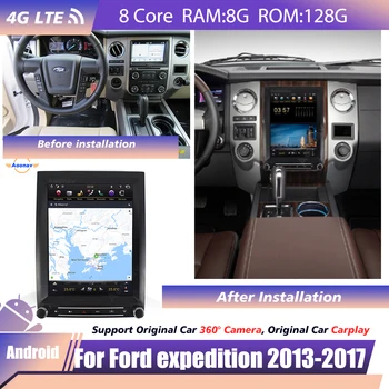 Tesla Estilo Tela IPS de Ford expedition 2013 2014 2015 2016 2017 Carro Player-Rádio de Navegação GPS tela de toque Automático estéreo