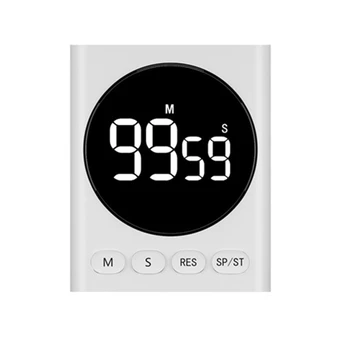 Timer Digital De Cozinha Cozinhar Estudo Cronómetro LED Contador de Alarme Lembrar Manual Eletrônico de Contagem regressiva Cozinha Gadget