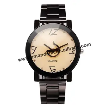 venda quente cretive lua nova ponteiro de metal homem, mulher pulseira relógio liga de melhor a venda do relógio de pulso de moda as mulheres relógios VK 806