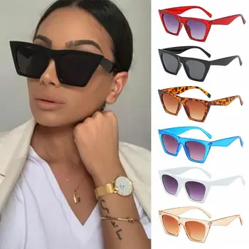Verão Praça Armação de Óculos de Streetwear Óculos de sol para Mulheres de Óculos Vintage em Tons de Óculos de Sol