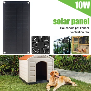 10W 12V Solar Exaustor Extractor de Ar De 6 Polegadas, Ventilador de Painel de Energia Solar Fã para RV gases com efeito de animal de Estimação da Casa