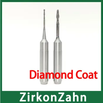 1pcs ZirkonZahn 6mm de Diamante Revestimento Fresagem Broca Especial para o Fresamento de Zircônia Disco 500units