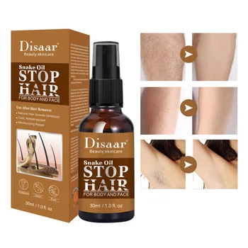 30ml de óleo de Cobra cabelo supressão de spray axila corpo indolor, rápida e suave de remoção de pêlos não-irritante da remoção do cabelo do pulverizador