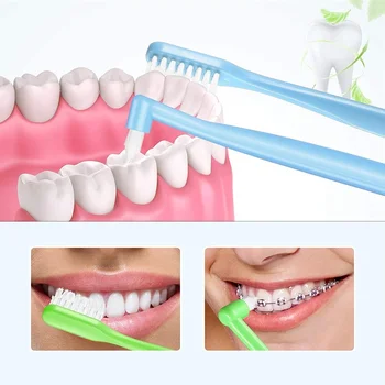 4PCS Colorido Natural de Bambu Conjunto de Escova de dentes de Cerdas Macias Carvão Dentes Branqueamento de Bambu Escovas de dentes Macia Dental Oral Care