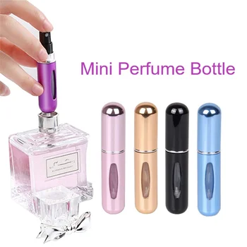 5ml Mini Portátil de Baixo Enchimento da Bomba de Perfume Reutilizável Frasco de Spray Vazia embalagens de Cosméticos Atomizador Frasco de Perfume de Viagens