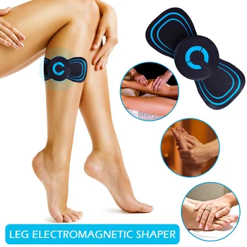 A Onda eletromagnética Coluna Cervical Mini Massageador Portátil Meridiano de Massagem Adesivos Ajustável de Carregamento USB Alívio da Dor Muscular