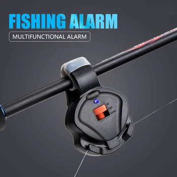 A pesca de Alarme de Peixe Morder Sensor Indicador de Alarme Eletrônico Campainha na Vara de Pesca Dia de Pesca da Noite o Som de Alarme Alerta de Ferramentas