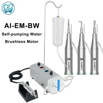 AI-EM-BW Dental Ferramentas Elétricas em baixa Velocidade Handpiece Auto de Bombeamento Motor sem Escova Com Água Externo Implantado Polimento de Lidar com