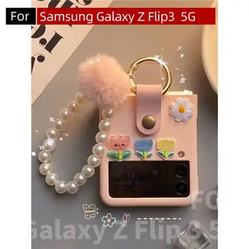 Com Correia Para Samsung Galaxy Z Flip 3 Case Para Galaxy Z Flip3 5G Caso F7110 Caso