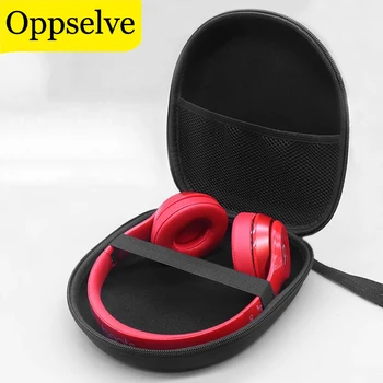 Fone de ouvido Bluetooth Capa de Proteção Auricular no Caso de transporte Cabo USB Fio Organizador de Fones de ouvido Caso para Sony Bluedio Grande Caixa de Bolsa