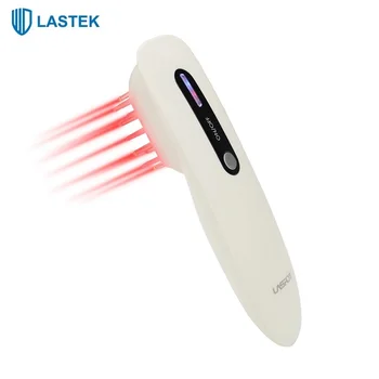 LASTEK o laser 650nm Laser Frio Crescimento do Cabelo Pente de Anti Perda de Cabelo da Cabeça Massageador Vermelho Terapia da Luz de Estimular Follice Escova de Cabelo